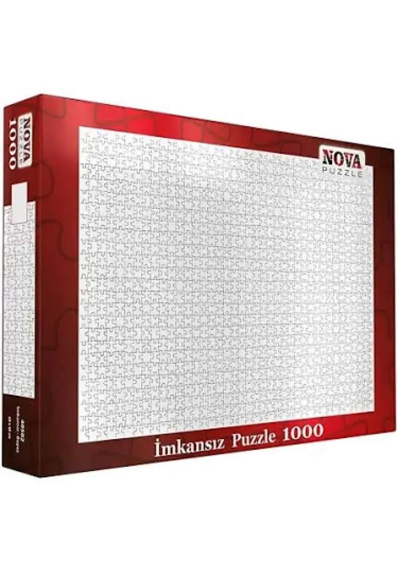 Nova Puzzle 1000 Parça Beyaz İmkansız Puzzle - Fantastik Kesim