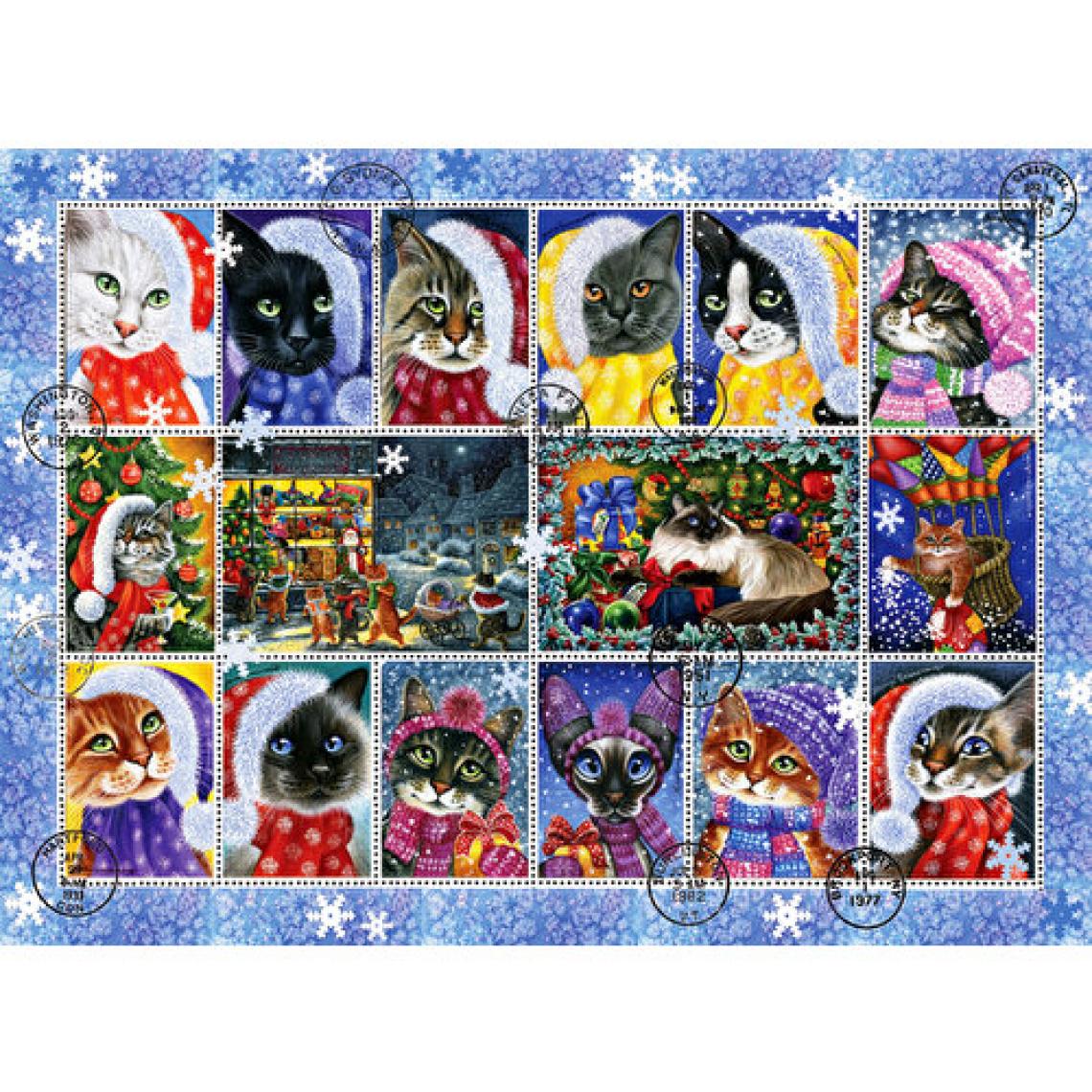 Anatolian 1000 Parçalık Puzzle / Yeni Yıl Kedileri - Kod 1103