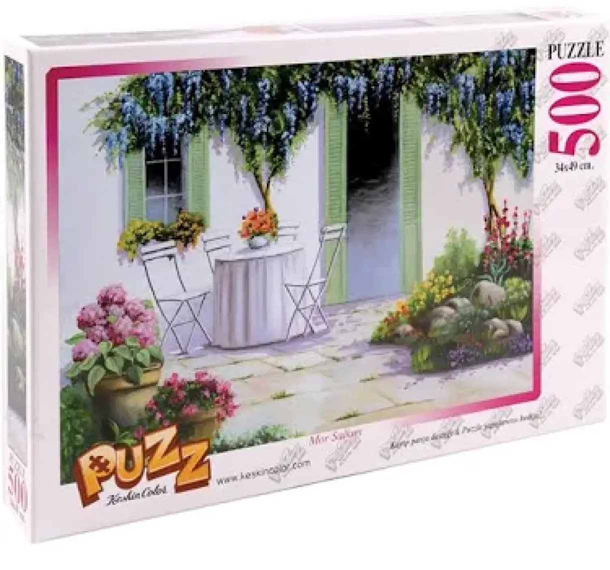 Puzz 500 Parça Mor Salkım Puzzle (49 x 34 cm)