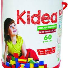 Kidea Ahşap Renkli Blok 60 Parça
