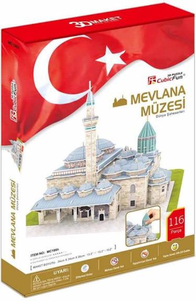 Cubic Fun 3D Puzzle 116 Parça Mevlana Türbesi 34x34x26 MC186h