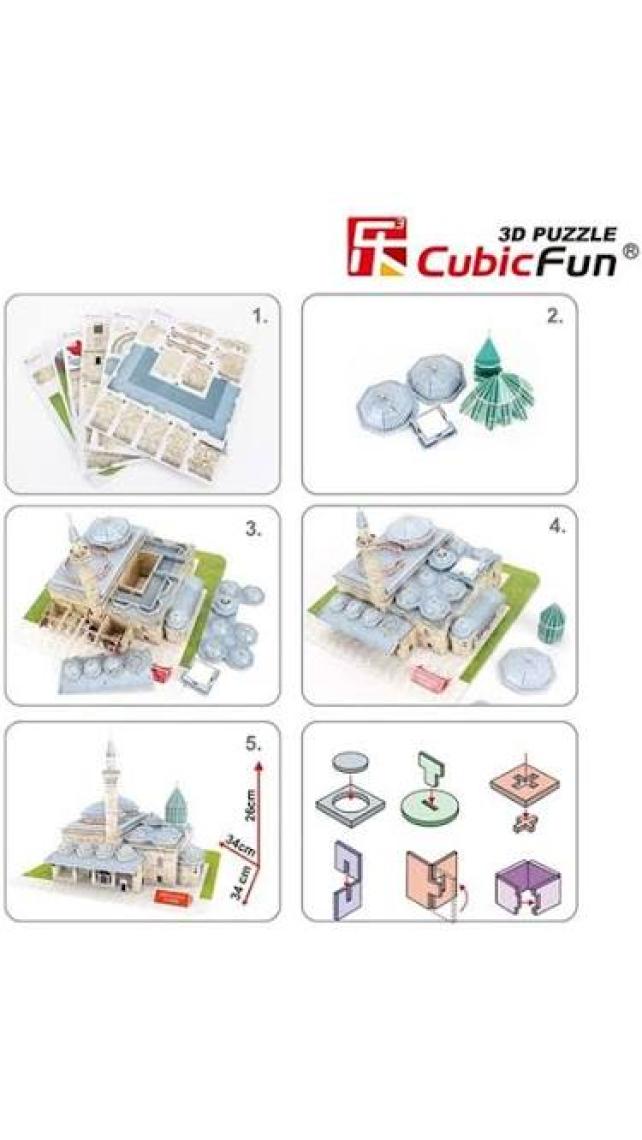 Cubic Fun 3D Puzzle 116 Parça Mevlana Türbesi 34x34x26 MC186h