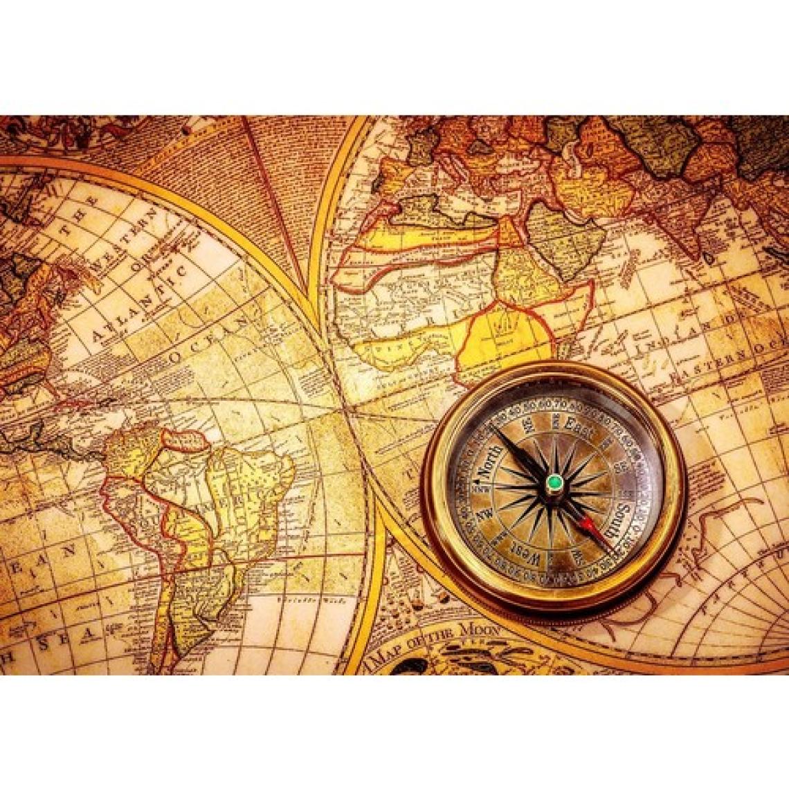 Nova Puzzle 1000 Parça Eski Dünya Haritası Ve Pusula Puzzle