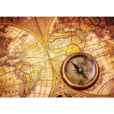Nova Puzzle 1000 Parça Eski Dünya Haritası Ve Pusula Puzzle