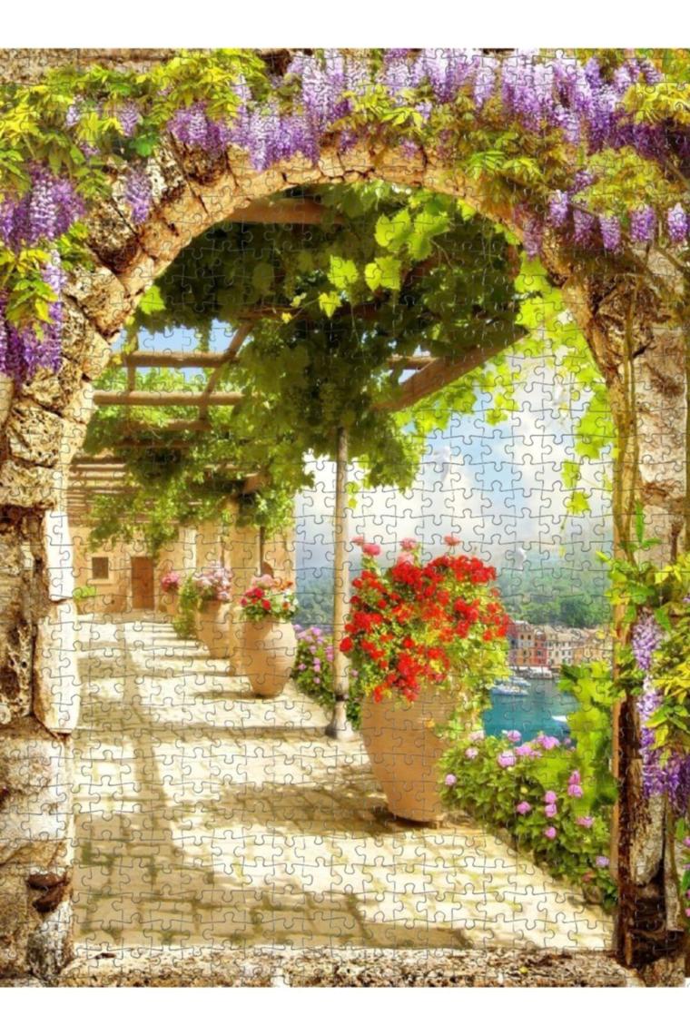 Nova Puzzle 1000 Parça Çiçekli Kemer Puzzle - 41013