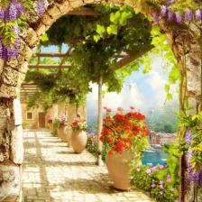 Nova Puzzle 1000 Parça Çiçekli Kemer Puzzle - 41013