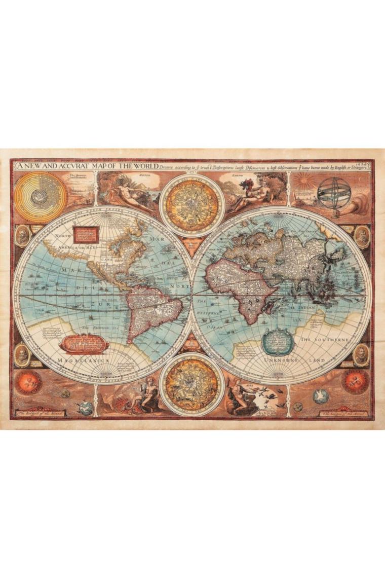 Nova Puzzle Puzzle 1000 Parça 1626 Eski Dünya Haritası - Andrey Burmakin