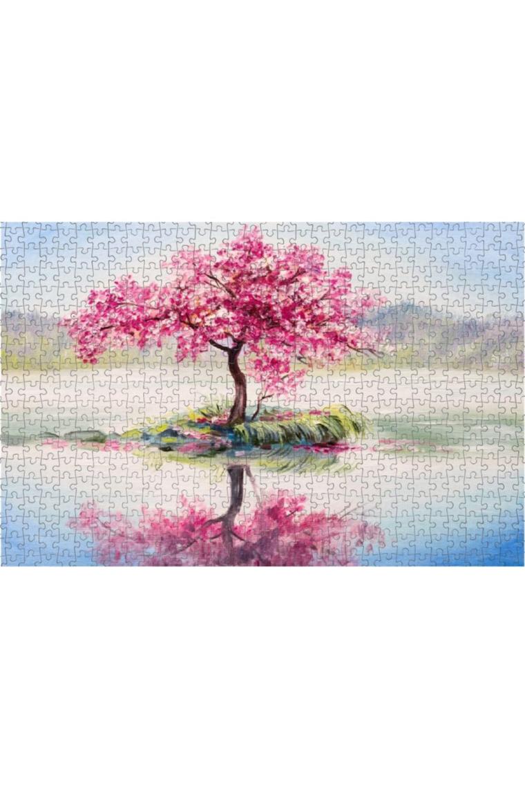 Nova Puzzle 1000 Parça Pembe Kiraz Çiçeği, Sakura Puzzle - 41017
