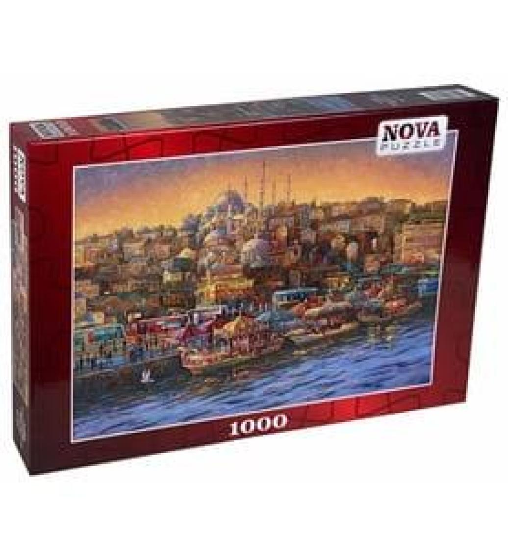 Nova Puzzle 1000 Parça İstanbul Eminönü Balıkçıları Puzzle - Nikolay Sivenkov