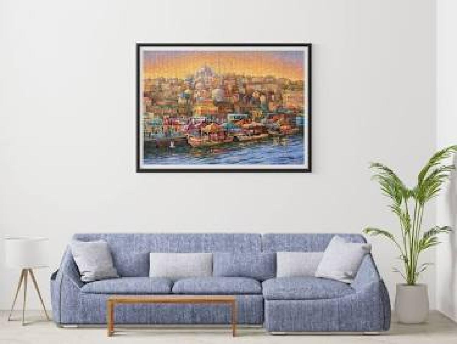 Nova Puzzle 1000 Parça İstanbul Eminönü Balıkçıları Puzzle - Nikolay Sivenkov