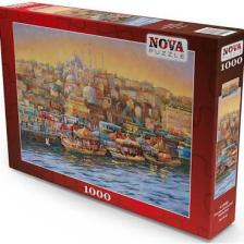 Nova Puzzle 1000 Parça İstanbul Eminönü Balıkçıları Puzzle - Nikolay Sivenkov