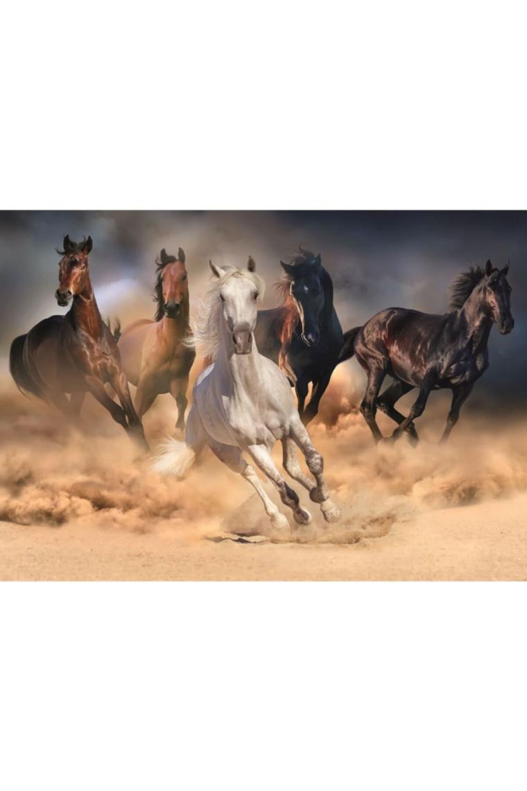 Nova Puzzle 2000 Parça Toz Duman Koşan Atlar Puzzle - 46002