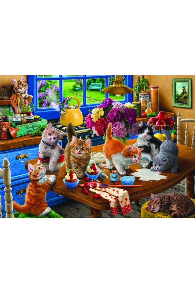 Mutfak Kedileri / 1000 Parçalık Puzzle, Kod:1114