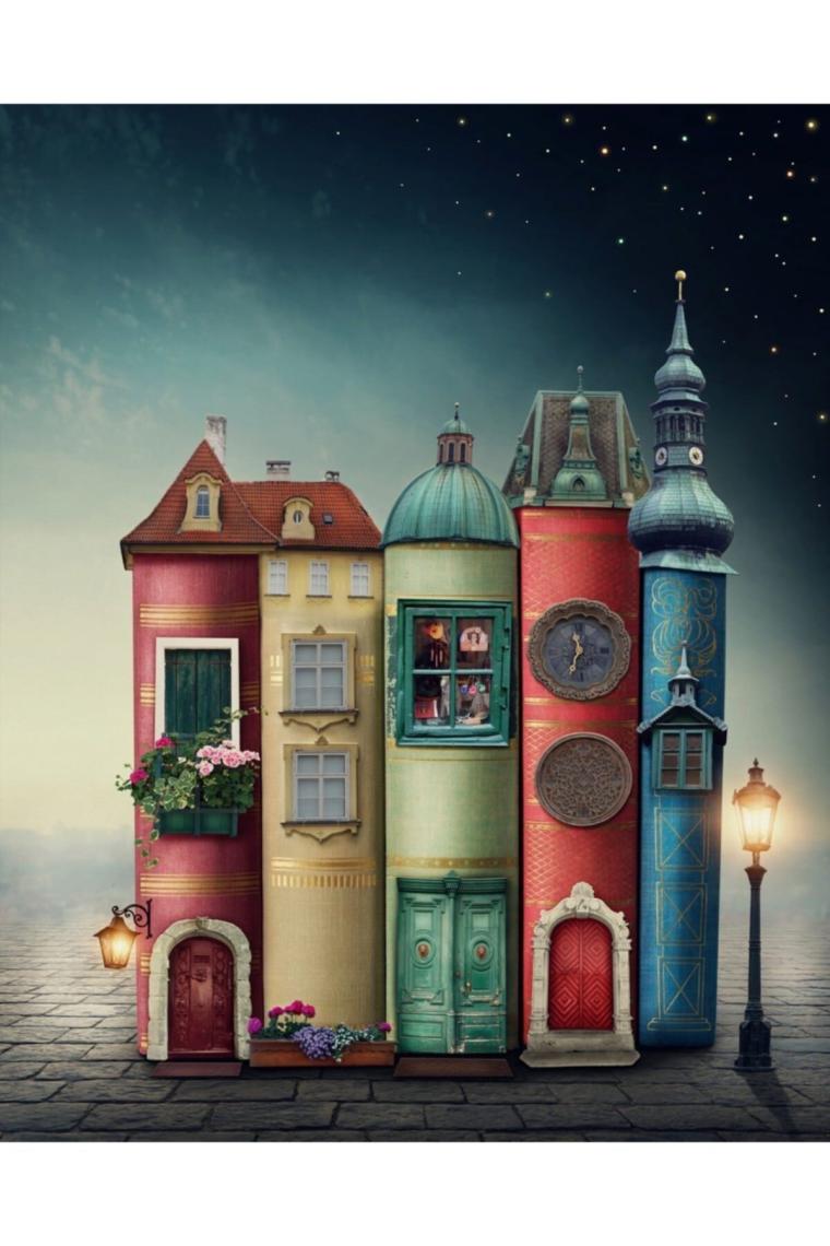 Nova Puzzle 1000 Parça Geceyi Aydinlatan Kitaplar Puzzle - Elena Schweitzer