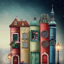 Nova Puzzle 1000 Parça Geceyi Aydinlatan Kitaplar Puzzle - Elena Schweitzer