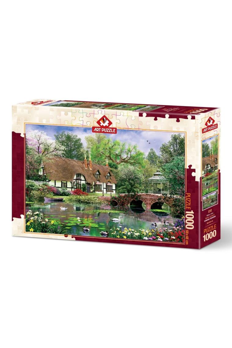 Nilüfer Çiçekleri 1000 Parça Puzzle