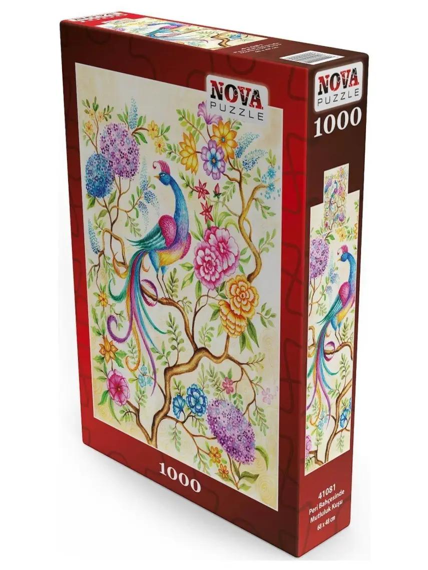 Nova Puzzle Peri Bahçesinde Mutluluk Kuşu Puzzle - 1000 Parçalık
