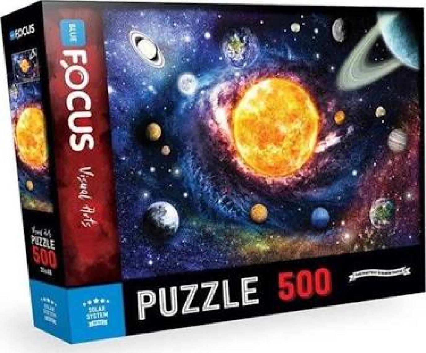 Blue Focus 500 Parça Puzzle - Solar System (Güneş Sistemi)