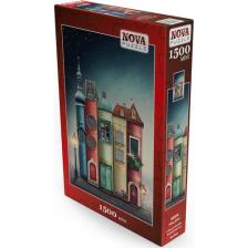 Nova Puzzle Puzzle - 1500 Parça Fantastik Kitap Şehir Mini Puzzle