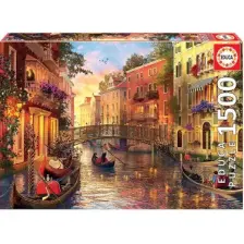 Educa Puzzle Sunset in Venice 1500 Parça Puzzle