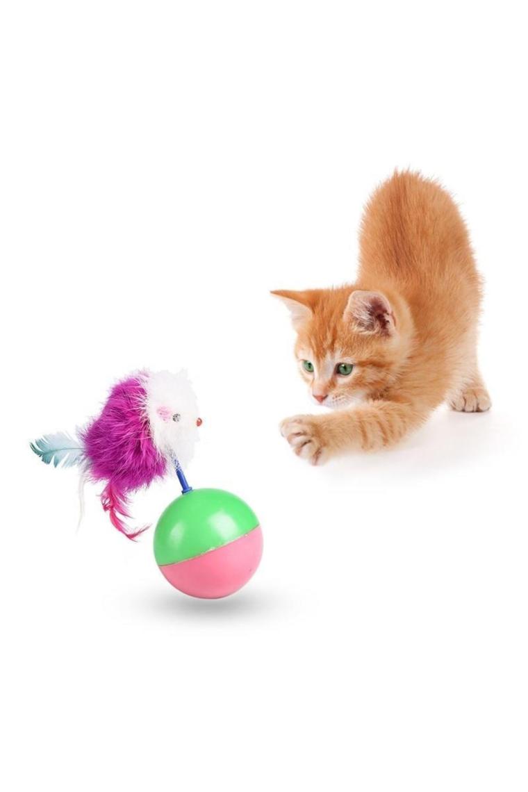 Sinerji Shop Fareli Hacı Yatmaz Kedi Oyun Topu