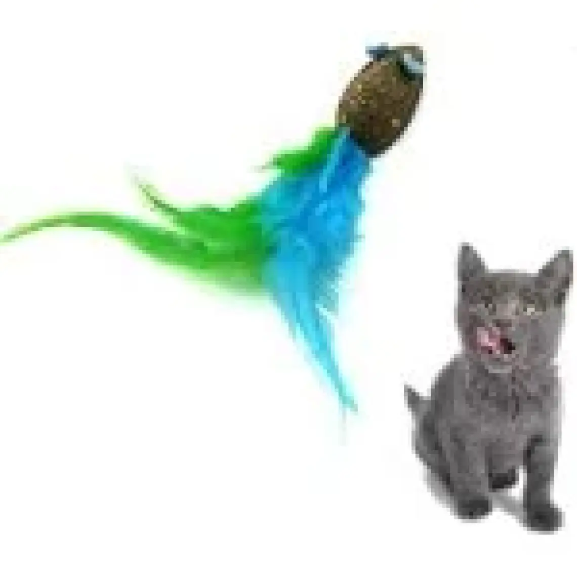Mixpet Tüylü Catnipli Fare Şekilli Mini Kedi Oyuncağı