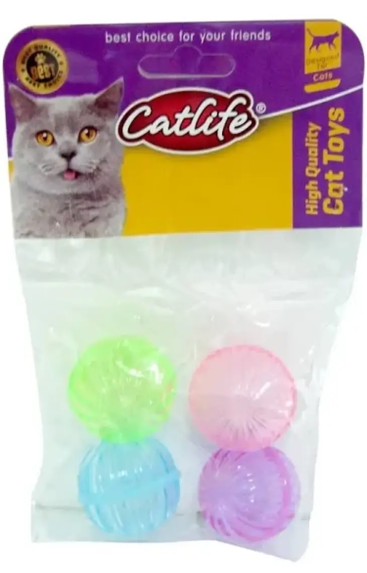Catlife  202469- Zilli Kedi Oyuncağı 4'lü Paket