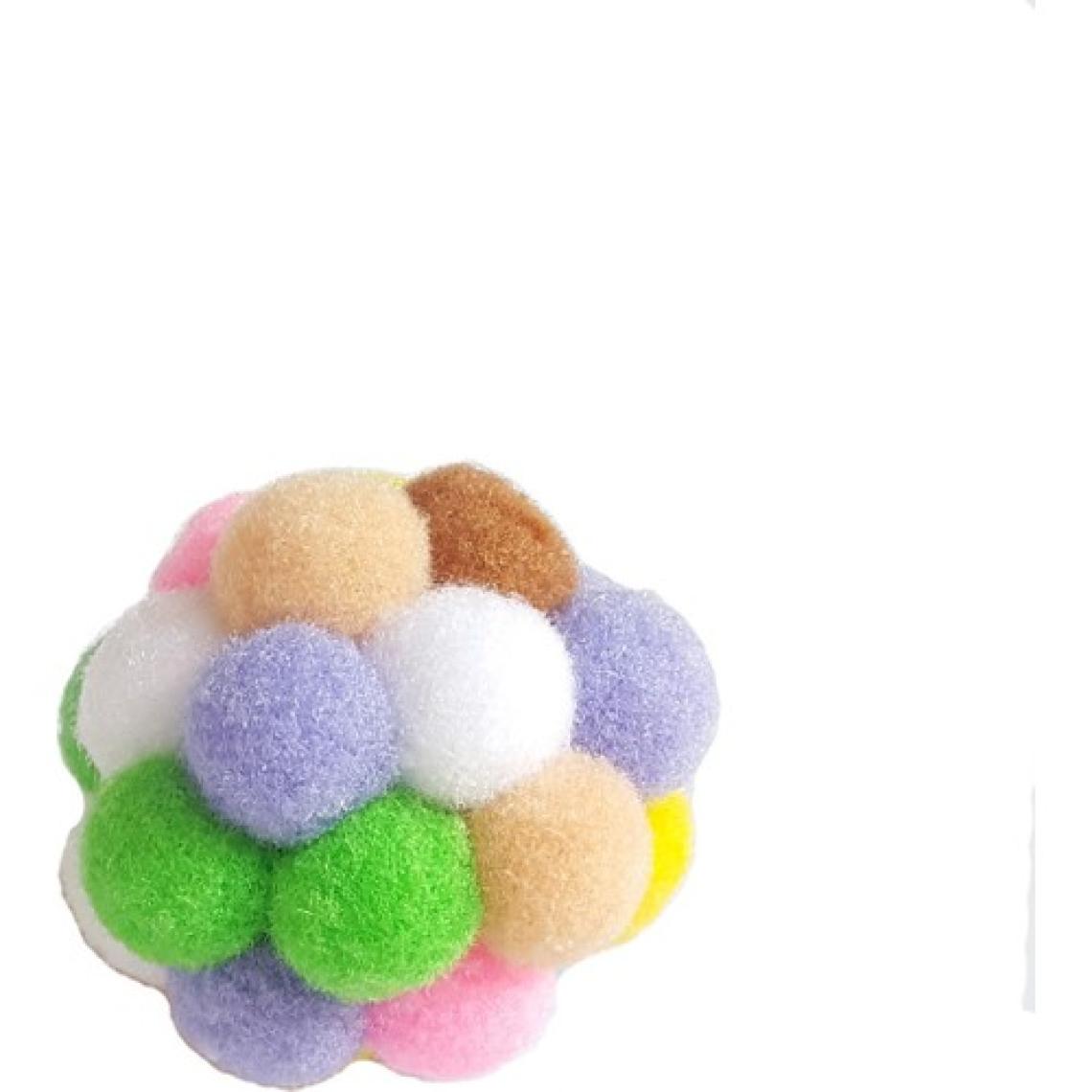 Mixpet Renkli Ponpon Top Kedi Oyuncağı 5 cm