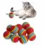 Sinerji Shop 3lü Gökkuşağı Sünger Kedi Köpek Çiğneme Oyun Topu 4,2 cm