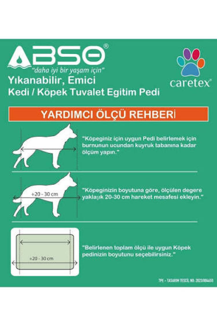 Abso Yıkanabilir Emici Tuvalet Eğitim Köpek Pedi ( 45X60 cm
