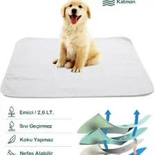 Abso Yıkanabilir Kedi Köpek Çiş Pedi 75X85 cm (Beyaz)