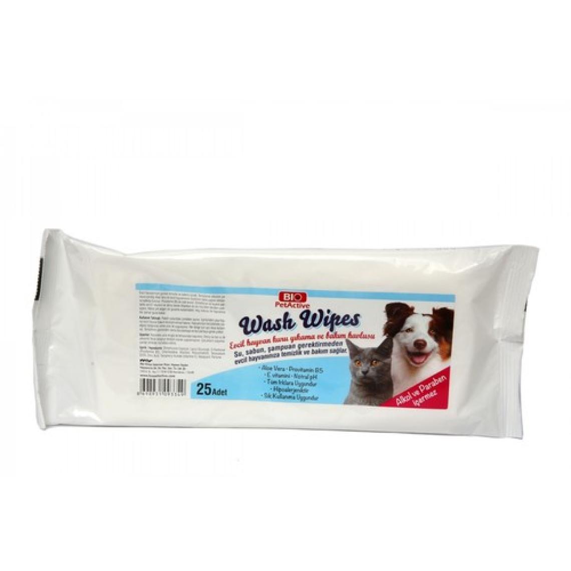 Pet Active Wash Wipes Islak Mendil 25Li