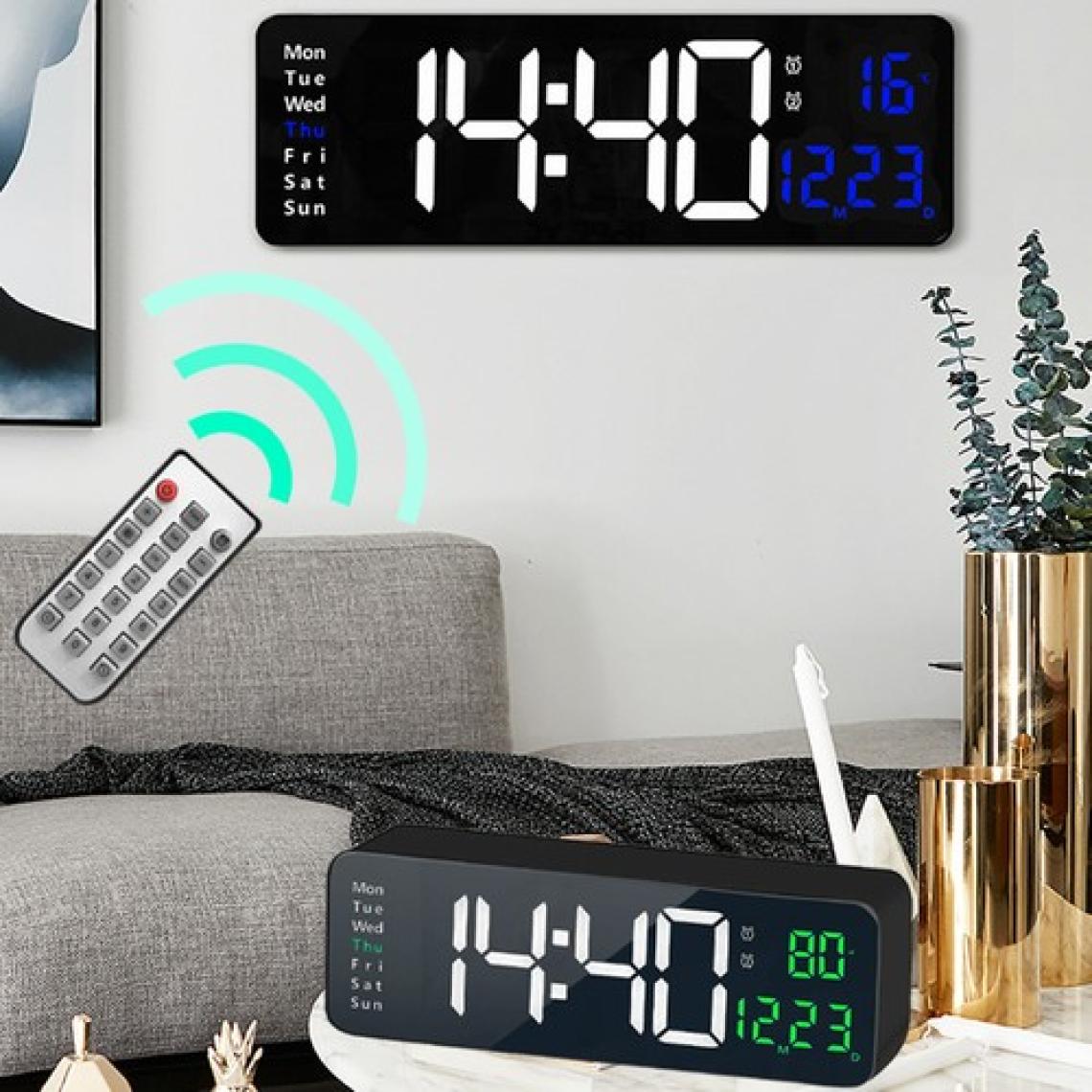 Daily Link Dailylink Kumandalı Duvara Monte Dijital Duvar Masa Saati Geri Sayım Sıcaklık Tarih Alarm