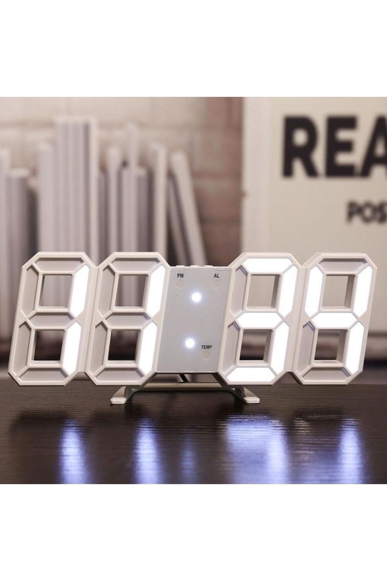 Dailytech Uzay Tasarım Dekoratif Dijital LED Masa Üstü ve Duvar Saati