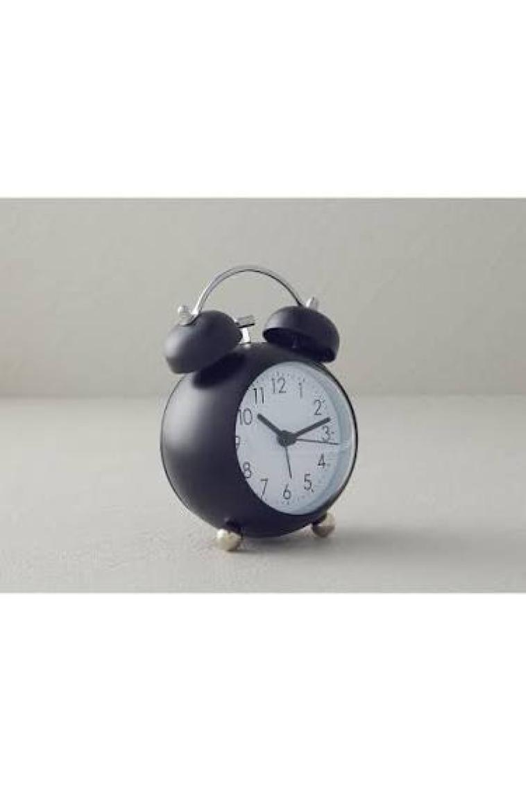 English Home Chelsy Metal Masa Saati 9X6.4X12,8 cm Siyah