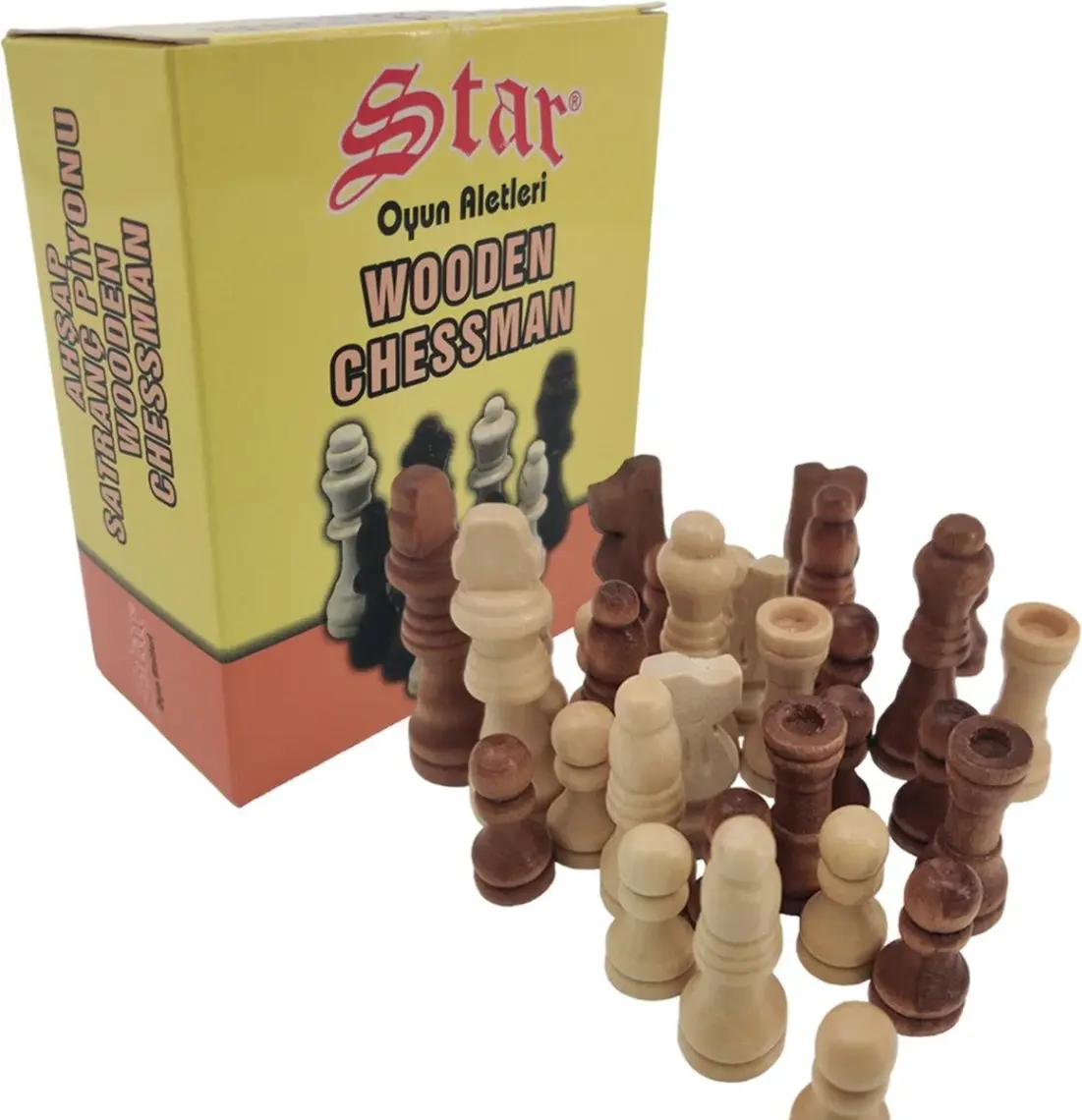 Star Satranç Piyonu Ahşap NO:1