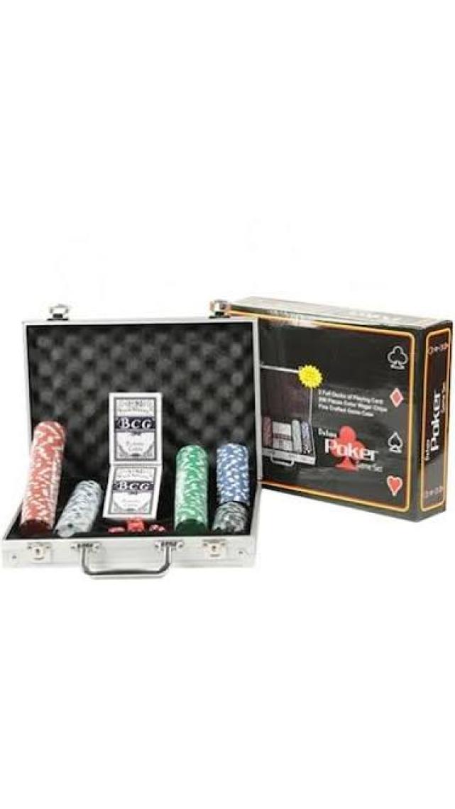 Sedef Alüminyum Çantalı Delux Poker Seti (100 Ad)