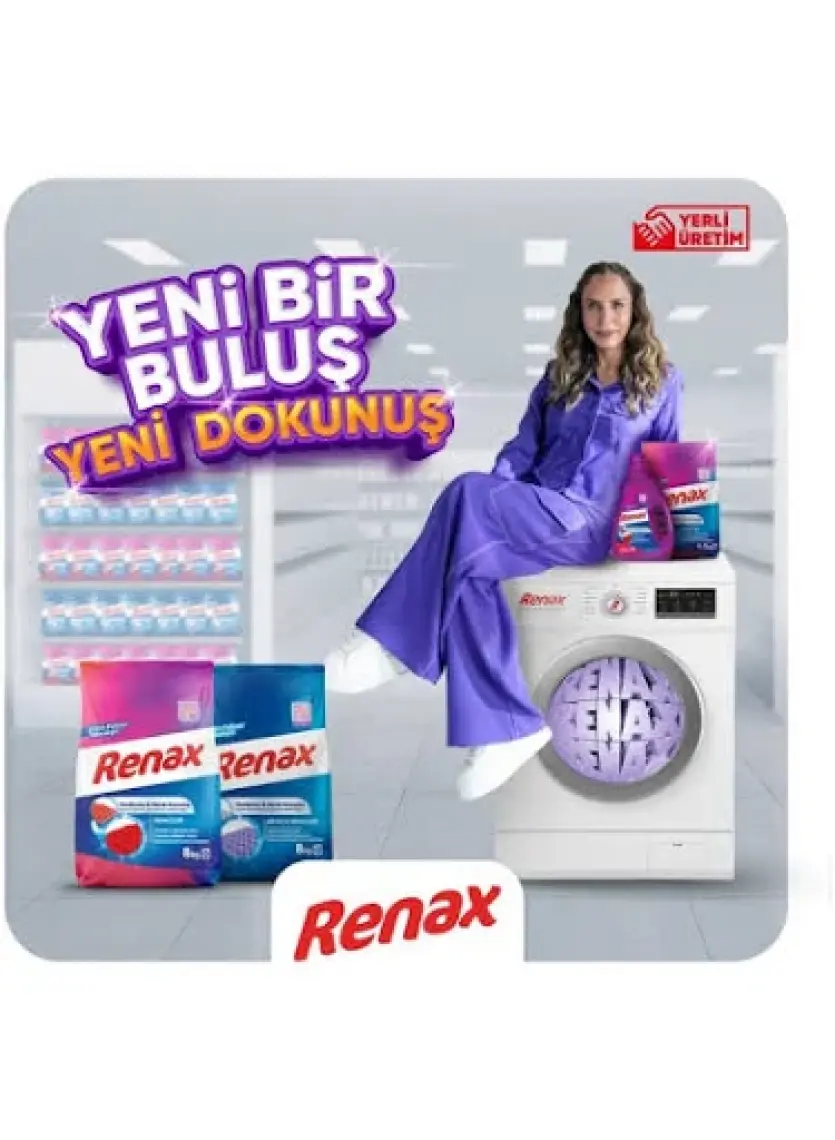 Renkliler Toz Çamaşır Deterjanı 8 Kg