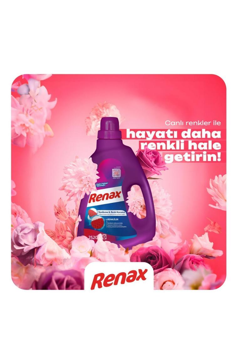 Sıvı Çamaşır Deterjanı Renkliler 2520 ml - 4 Lü Paket