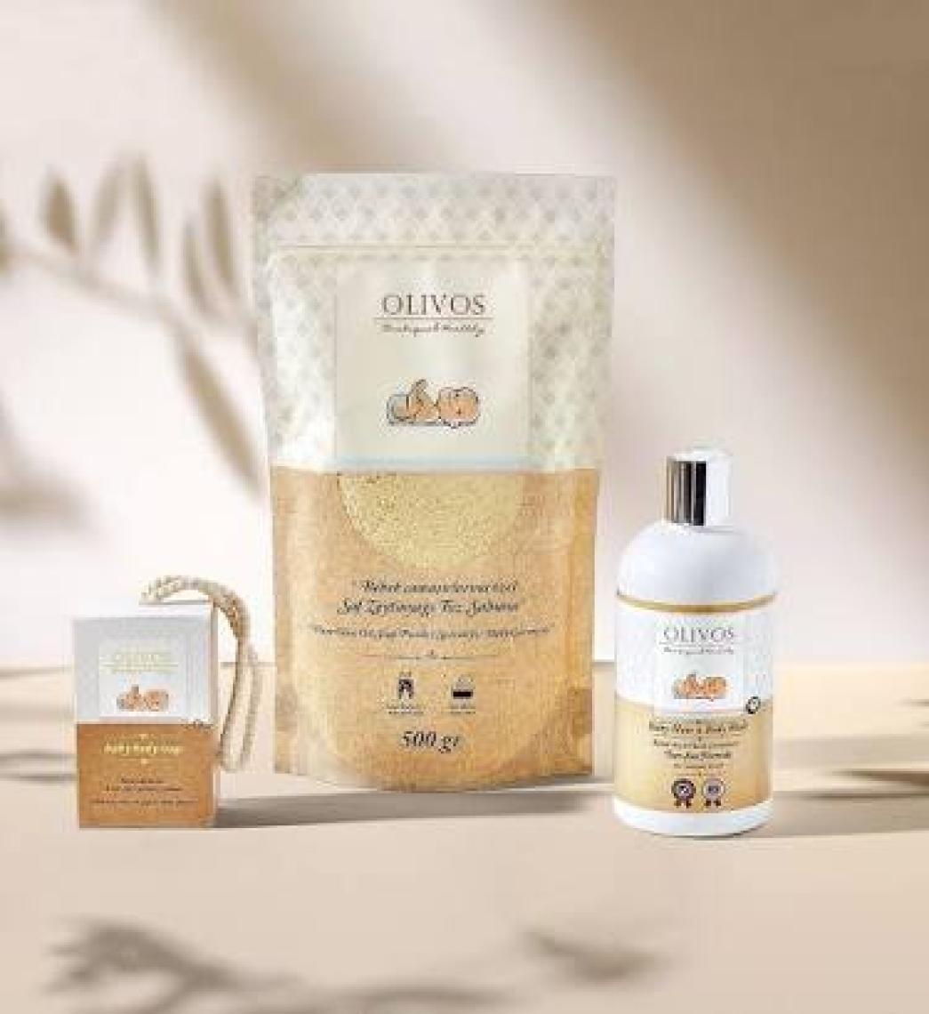 Olivos Doğal Organik Zeytinyağlı Bebek Kıyafetlerine Çamaşırlarına Özel Granül Sabun Toz Sabun 500 gr