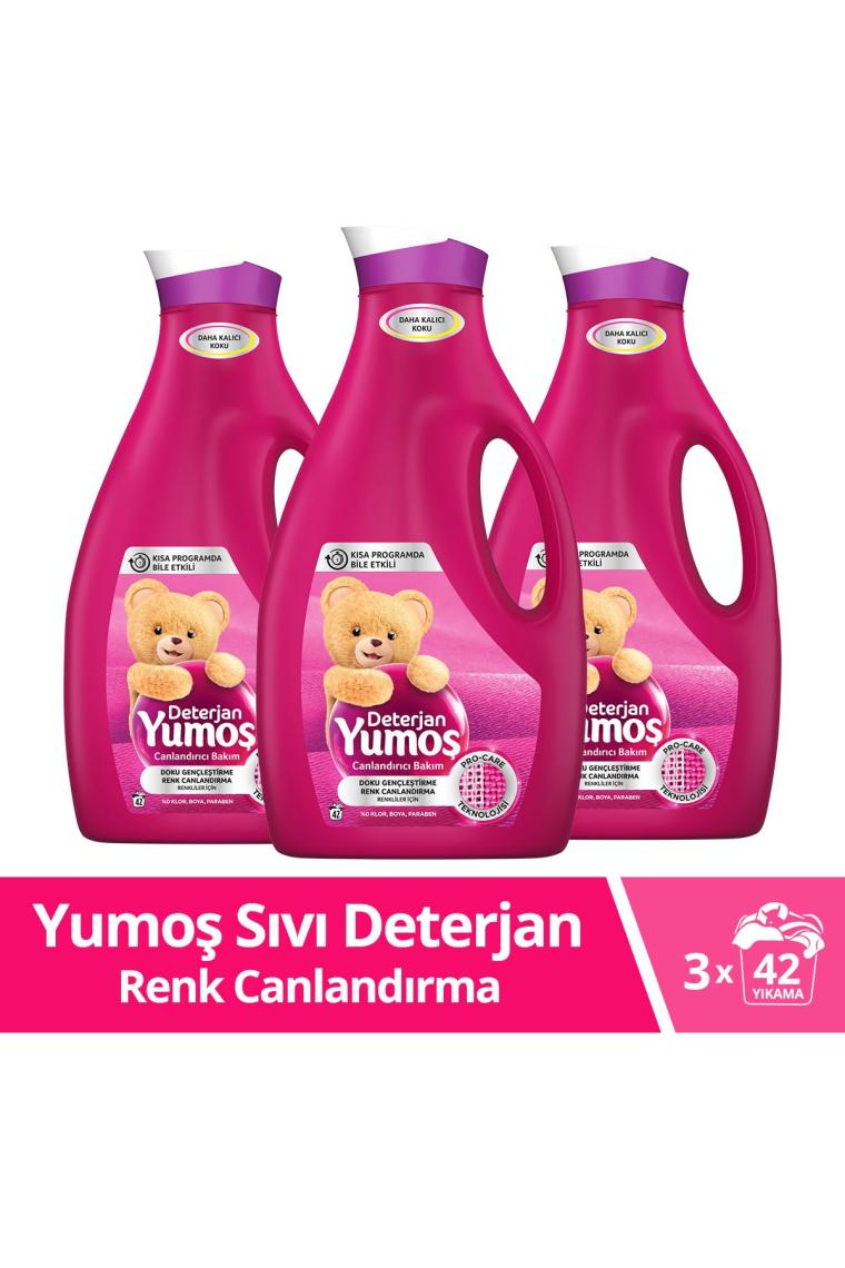 Sıvı Bakım Çamaşır Deterjanı Renkli Giysiler Için Renk Korumada Daha Iyisi Yok 2520 ml 3 Adet