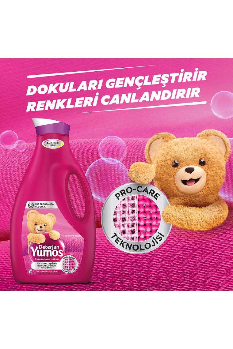 Sıvı Bakım Çamaşır Deterjanı Renkli Giysiler Için Renk Korumada Daha Iyisi Yok 2520 ml 3 Adet
