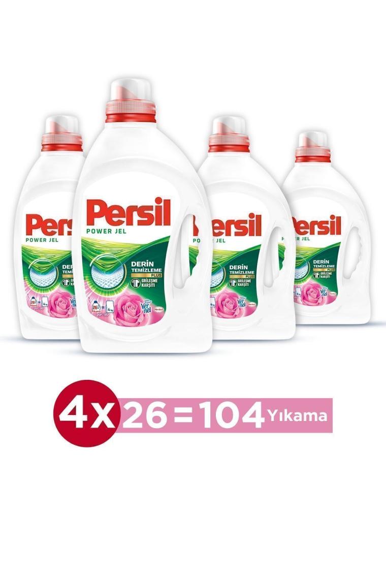 Sıvı Çamaşır Deterjanı 4 x 26 WL  (104 Yıkama) Gülün Büyüsü