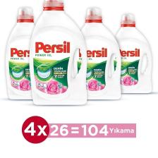 Sıvı Çamaşır Deterjanı 4 x 26 WL  (104 Yıkama) Gülün Büyüsü