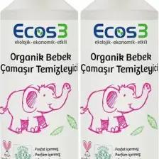 Ecos3 Organik Bebek Çamaşır Temizleyici- 60 Yıkama -2 x 1050 Ml