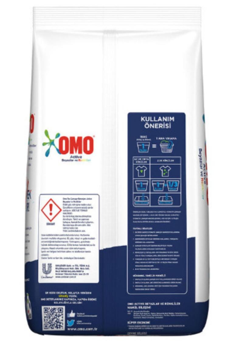Toz Çamaşır Deterjanı Active Beyazlar Ve Renkliler 10 Kg