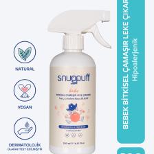 Snugpuff Bitkisel Bebek Çok Amaçlı Çamaşır Leke Çıkarıcı Sprey, Hipoalerjenik Vegan Tüm Kumaşlarda Etki 500 ml