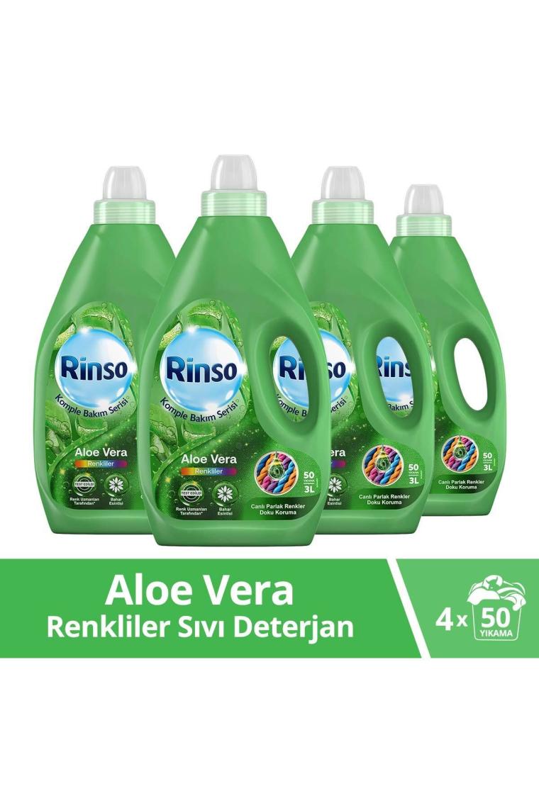 Sıvı Deterjan Aloe Vera Renkiler 3lt 4 Adet