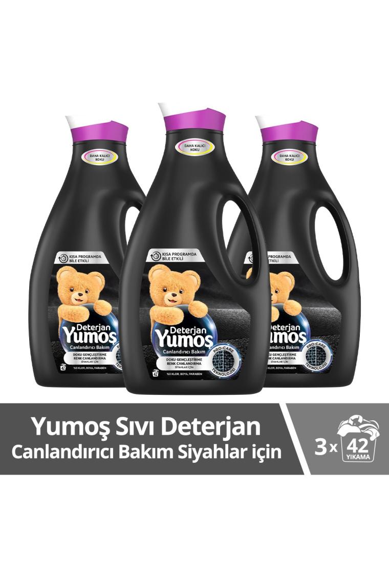 Sıvı Bakım Çamaşır Deterjanı Siyah Ve Koyu Renkli Giysiler Için 2520 ml 3 Adet