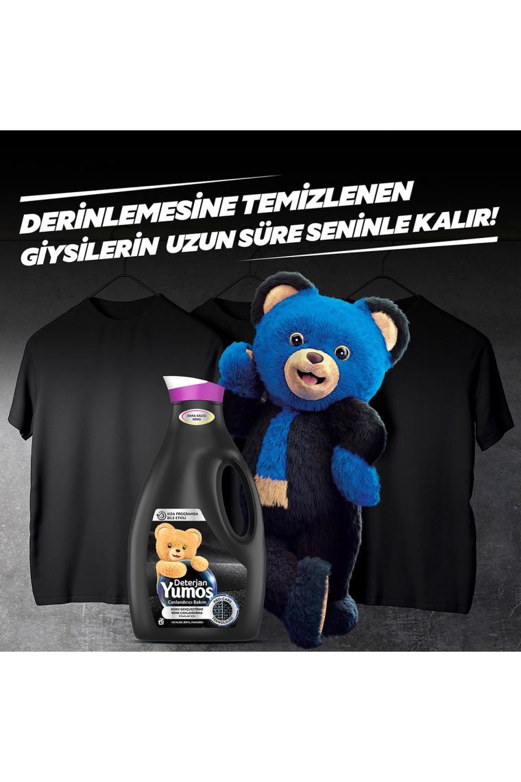 Sıvı Bakım Çamaşır Deterjanı Siyah Ve Koyu Renkli Giysiler Için 2520 ml 3 Adet